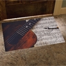 Gitar ve Notalar Desenli Kauçuk Kapı Önü Paspası 2 Adet