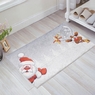 Christmas Noel Baba ve Geyik Tasarımlı Dekoratif Halı Paspas
