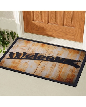 Welcome Yazılı Kauçuk Kapı Önü Paspası