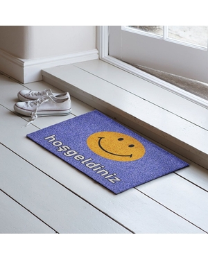 Hoşgeldiniz Yazılı Kauçuk Kapı Önü Paspası