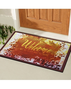 Welcome Yazılı Kauçuk Ev İçi Kapı Önü Paspası