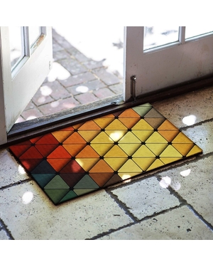 Prizma Desenli Kauçuk Kapı Önü Paspası