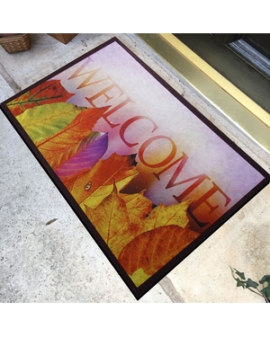 Welcome Yazılı Kauçuk Kapı Önü Paspası
