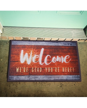 Welcome Yazılı Kauçuk Kapı Önü Paspası
