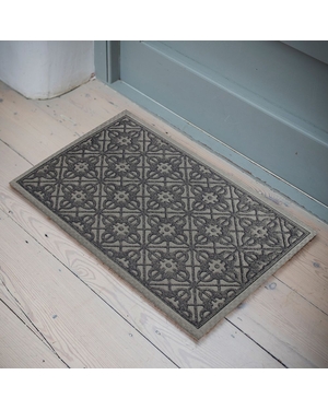 Desenli Kauçuk Kapı Önü Paspası