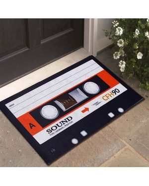 Kaset Baskılı Kauçuk Kapı Önü Paspası 