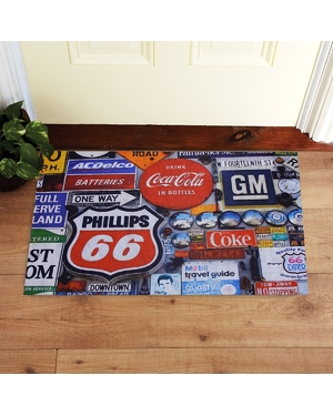 Tabelalar Baskılı Kauçuk Kapı Önü Paspası