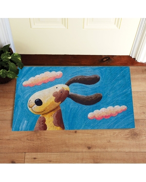 Sevimli Köpek Desenli Çocuk Odası Kapı Önü Paspası 