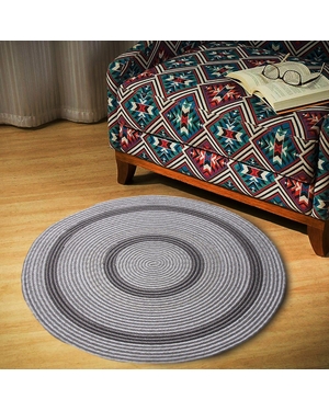 Dekoratif Oval El Örgüsü Halı Paspas