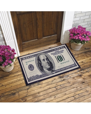 Dolar Baskılı Kauçuk Kapı Önü Paspası