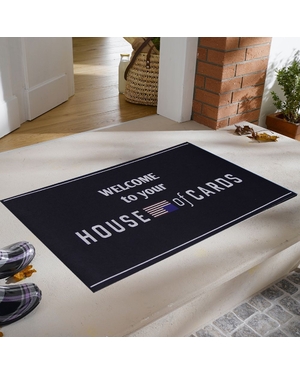House Of Cards Baskılı Kauçuk Kapı Önü Paspası