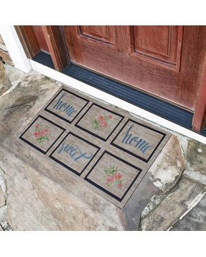 Home Sweet Home Yazılı Kauçuk Kapı Önü Paspası