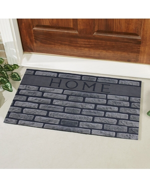 Home Yazılı Desenli Kauçuk Kapı Önü Paspası