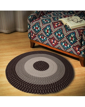 Dekoratif Oval El Örgüsü Halı Paspas