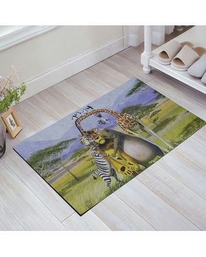 Madagaskar Baskılı Kauçuk Kapı Önü Paspası