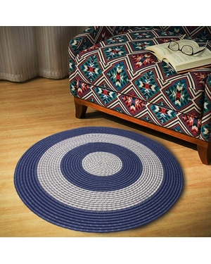 Dekoratif Oval El Örgüsü Halı Paspas