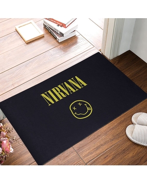 Nirvana Baskılı Kauçuk Kapı Önü Paspası