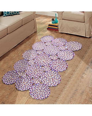 Doğal Jüt Etnik El Örgüsü Halı Paspas