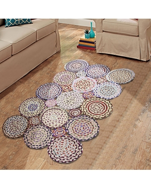 Doğal Jüt Etnik El Örgüsü Halı Paspas