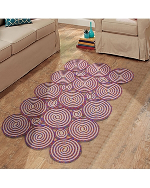 Doğal Jüt Etnik El Örgüsü Halı Paspas