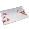 Christmas Noel Baba ve Geyik Tasarımlı Dekoratif Halı Paspas