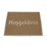 Büyük Boy Hoşgeldiniz Baskılı Kıvırcık Kapı Önü Paspası