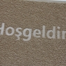 Büyük Boy Hoşgeldiniz Baskılı Kıvırcık Kapı Önü Paspası