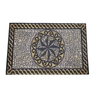 Antik Mozaik Desenli Kauçuk Kapı Önü Paspası
