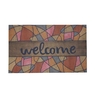 Welcome Yazılı Mozaik Desenli Kauçuk Kapı Önü Paspası 